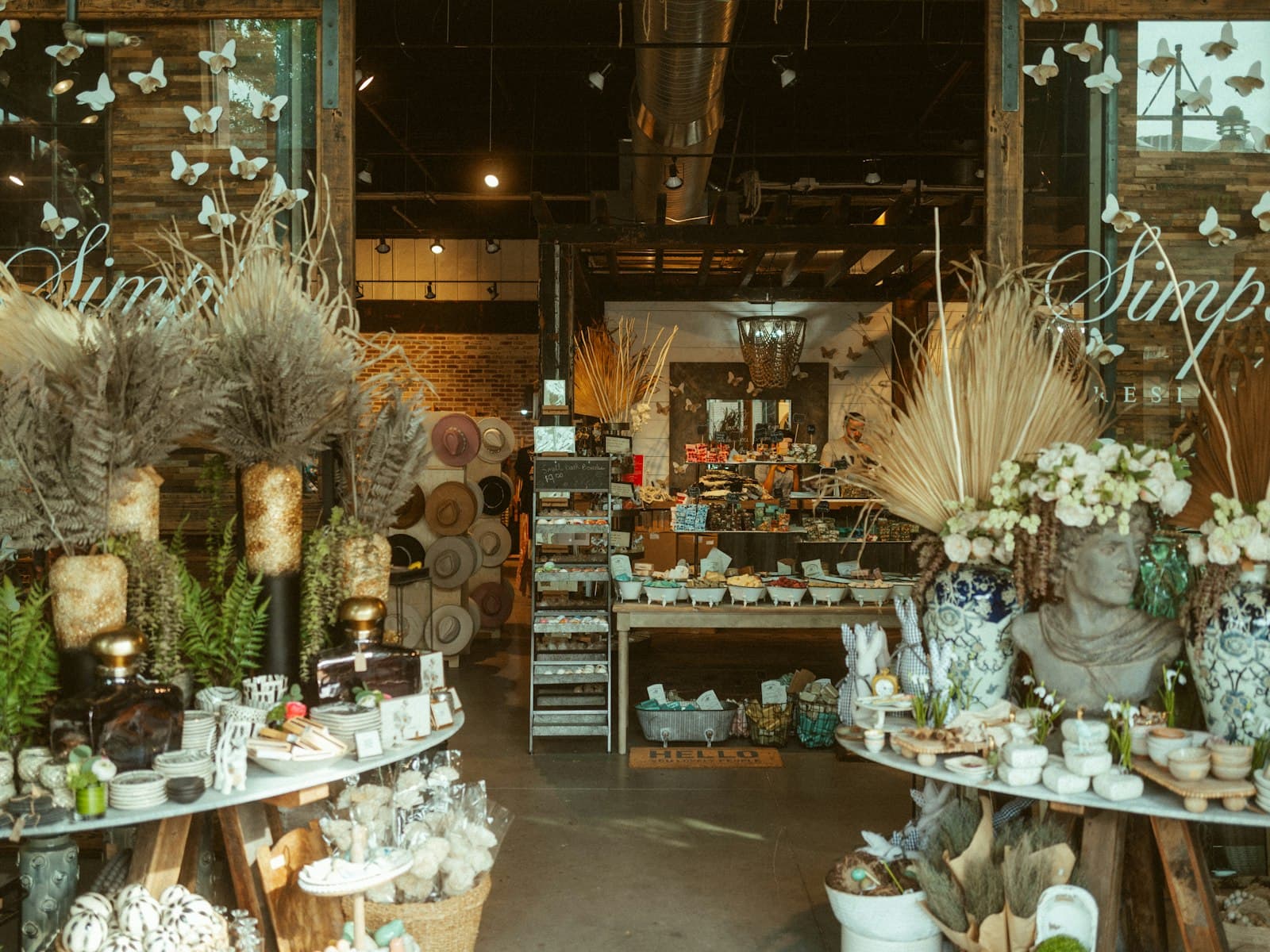 Interior of an independent retail store stocked with inventory